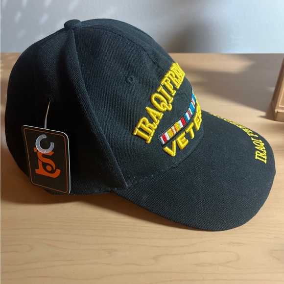 NWT Iraq Freedom Veteran Hat Men’s Cap Veteran Eagle Crest - Picture 3 of 7
